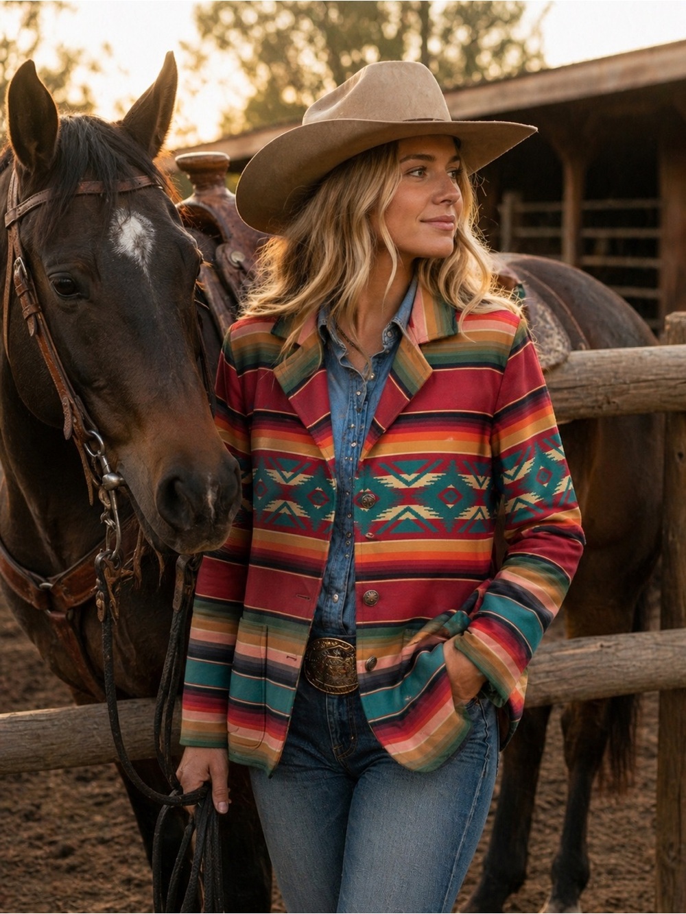 SILVERADO COLLECTION WESTERN RODEO OUTERWEAR YELLOWSTONE LANDMAN JACKET SZ M
